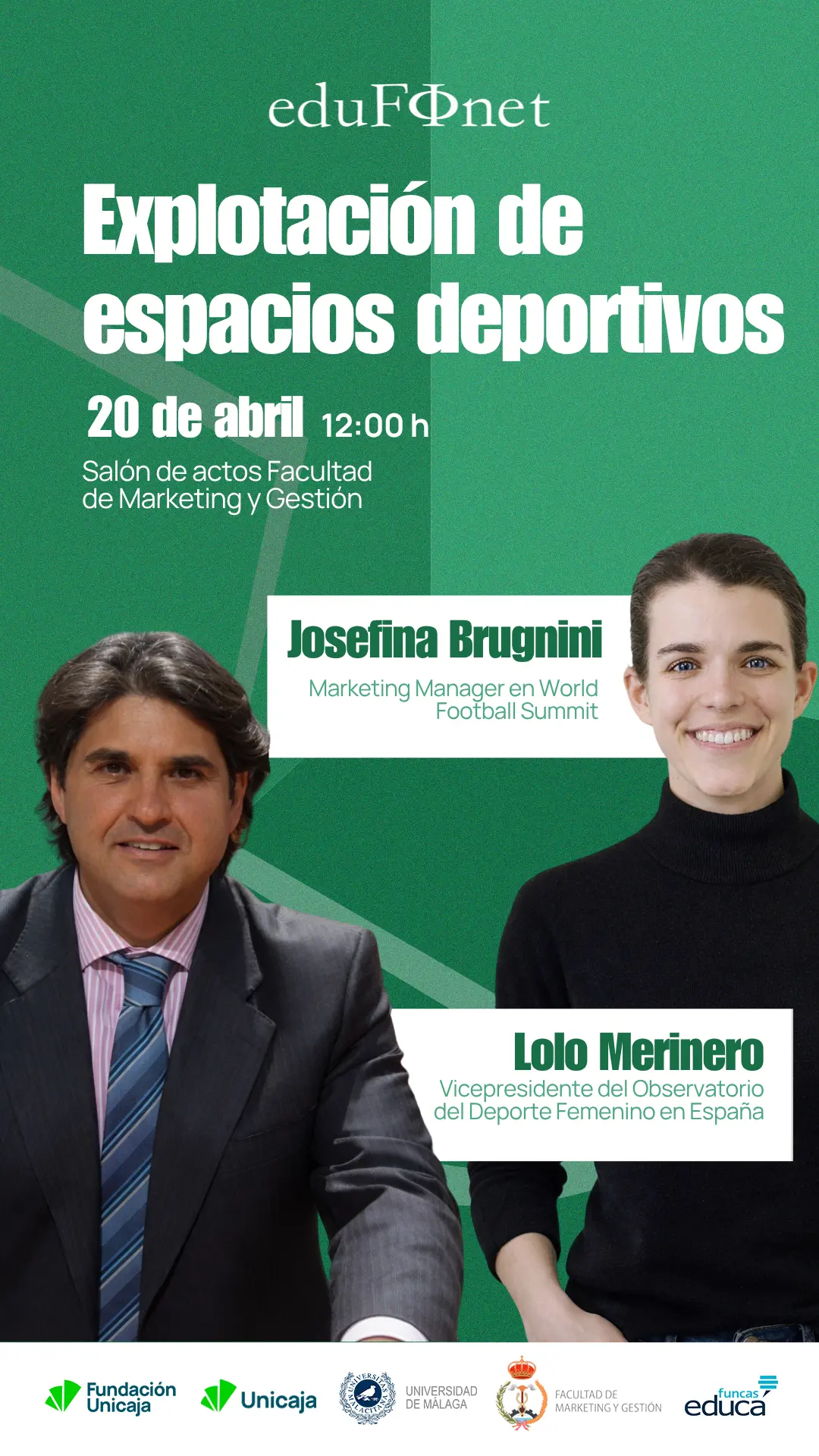 Cartel Jornada 6 – Explotación de espacios deportivos